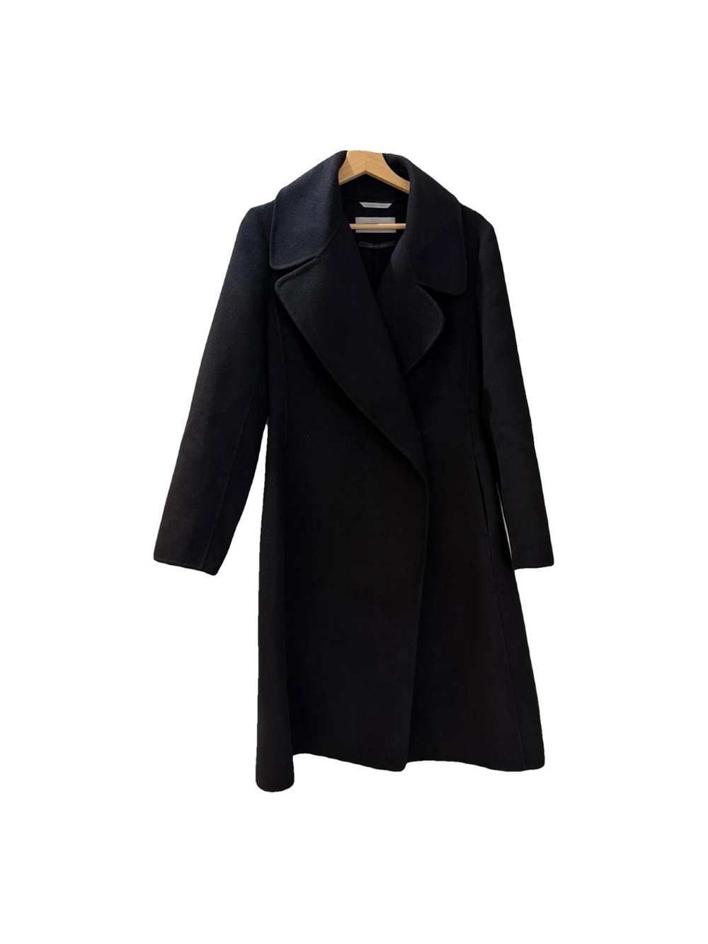 SPORTMAX Classic Black Women's Wool-Blend Coat SIZE 6/38